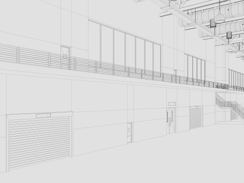 Exhibition Hall 20 interior 3D Model