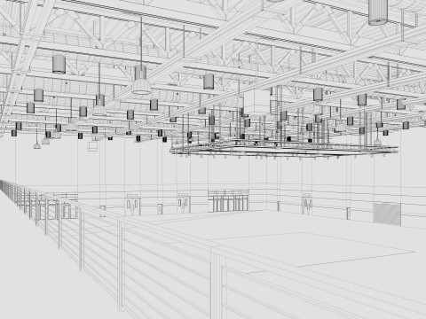 Exhibition Hall 20 interior 3D Model