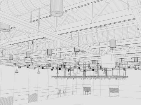 Exhibition Hall 20 interior 3D Model