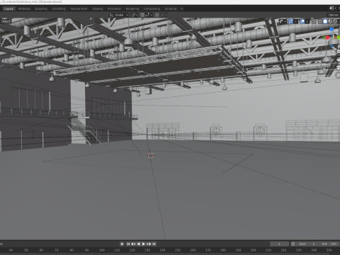 Exhibition Hall 20 interior 3D Model