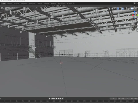 Exhibition Hall 20 interior 3D Model