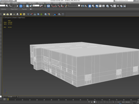 Exhibition Hall 20 interior 3D Model