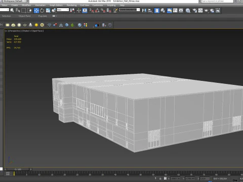Exhibition Hall 20 interior 3D Model