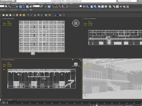 Exhibition Hall 20 interior 3D Model
