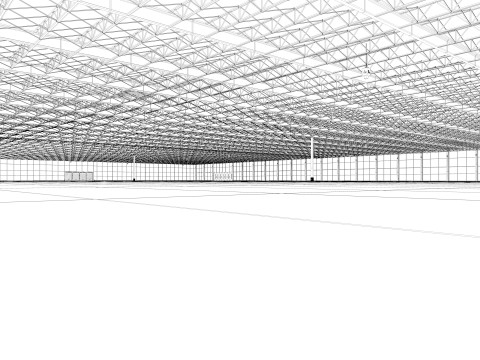 Exhibition Hall interior 21 3D Model