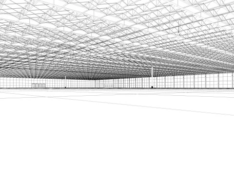 Exhibition Hall interior 21 3D Model