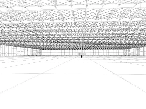 Exhibition Hall interior 21 3D Model