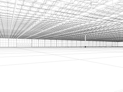 Exhibition Hall interior 21 3D Model