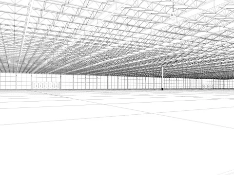 Exhibition Hall interior 21 3D Model