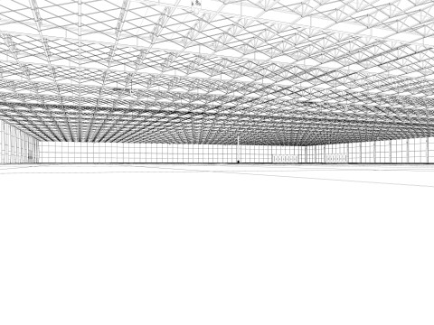 Exhibition Hall interior 21 3D Model