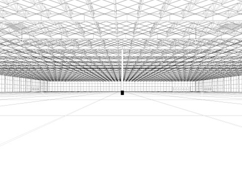 Exhibition Hall interior 21 3D Model