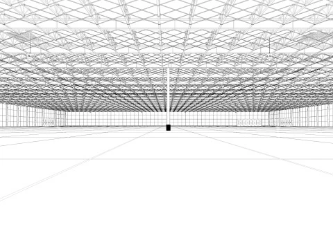 Exhibition Hall interior 21 3D Model