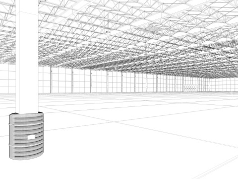 Exhibition Hall interior 21 3D Model