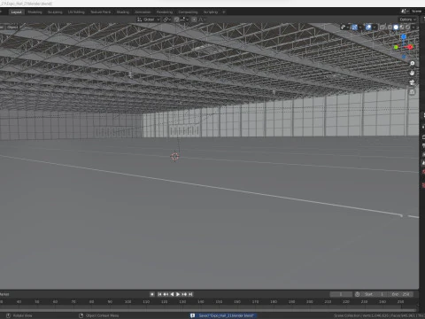 Exhibition Hall interior 21 3D Model