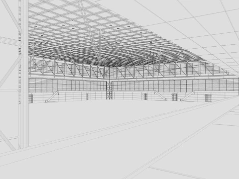 Exhibition Hall 23 3D Model