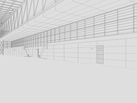 Exhibition Hall 23 3D Model