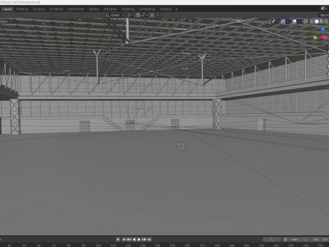 Exhibition Hall 23 3D Model