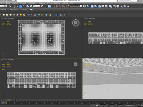 Exhibition Hall 23 3D Model