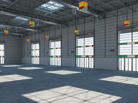 Exhibition Hall Warehouse 24 3D Model
