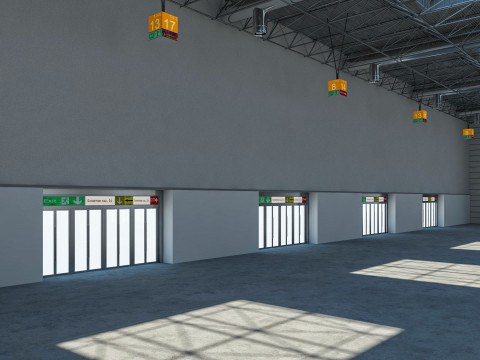 Exhibition Hall Warehouse 24 3D Model