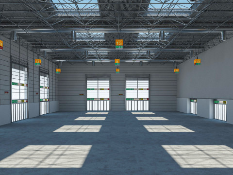 Exhibition Hall Warehouse 24 3D Model