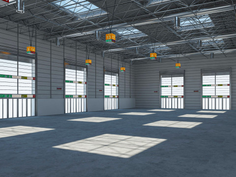 Exhibition Hall Warehouse 24 3D Model
