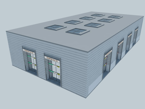 Exhibition Hall Warehouse 24 3D Model