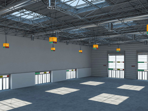Exhibition Hall Warehouse 24 3D Model
