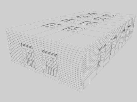 Exhibition Hall Warehouse 24 3D Model