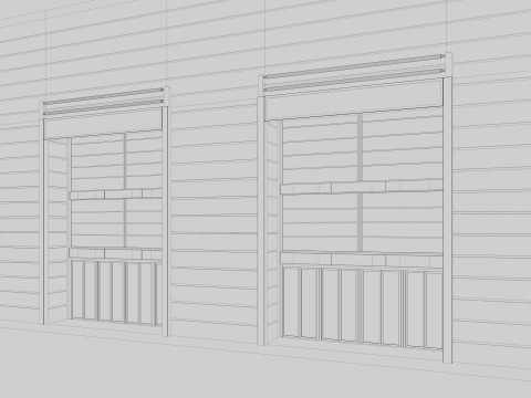 Exhibition Hall Warehouse 24 3D Model