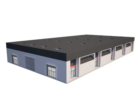 Exhibition Hall interior and exterior 25 3D Model