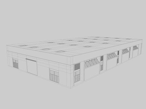 Exhibition Hall interior and exterior 25 3D 모델