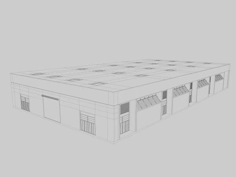 Exhibition Hall interior and exterior 25 3D Model