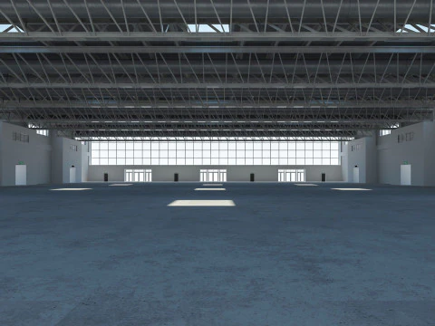 Exhibition Hall Warehouse 26 3D Model