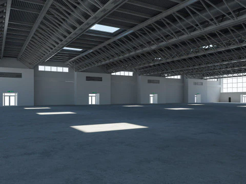 Exhibition Hall Warehouse 26 3D Model