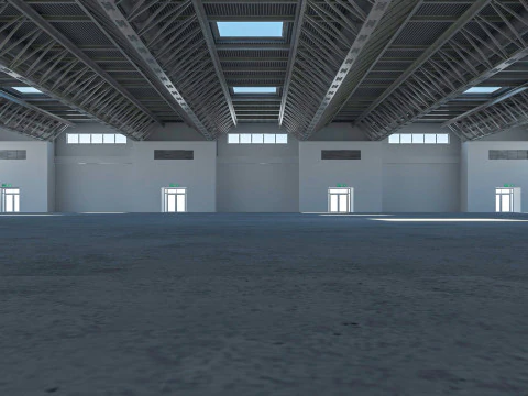 Exhibition Hall Warehouse 26 3D Model