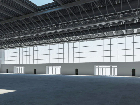 Exhibition Hall Warehouse 26 3D Model