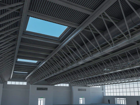 Exhibition Hall Warehouse 26 3D Model