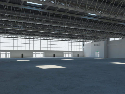 Exhibition Hall Warehouse 26 3D Model