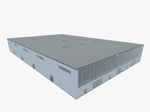 Exhibition Hall Warehouse 26 3D Model