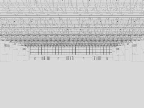 Exhibition Hall Warehouse 26 3D Model