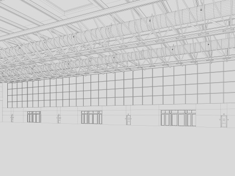 Exhibition Hall Warehouse 26 3D 模型