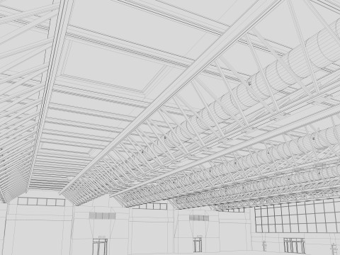 Exhibition Hall Warehouse 26 3D 模型