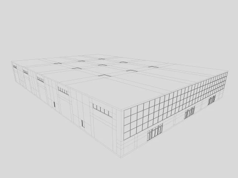 Exhibition Hall Warehouse 26 3D Model