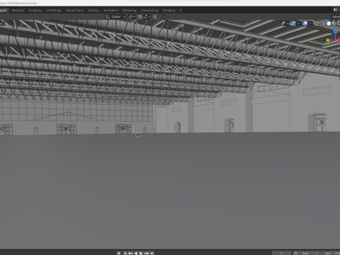 Exhibition Hall Warehouse 26 3D 模型