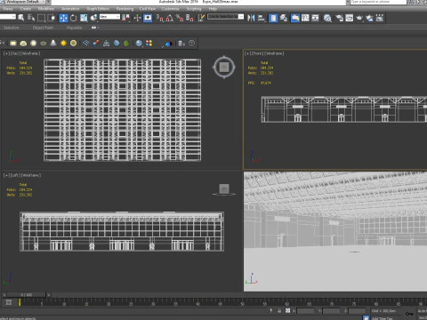 Exhibition Hall Warehouse 26 3D Model