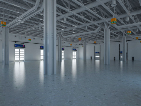 Exhibition Hall 27 interior Model 3D