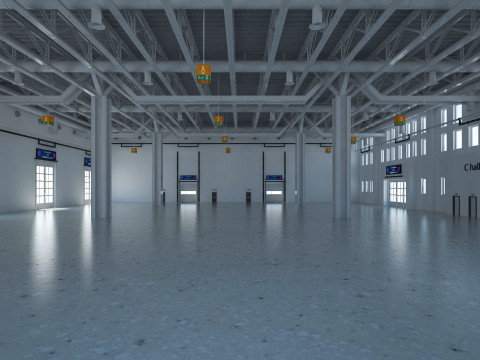 Exhibition Hall 27 interior 3D Модель