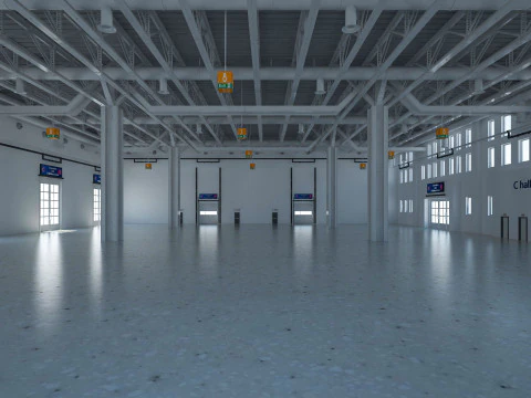 Exhibition Hall 27 interior 3D Model