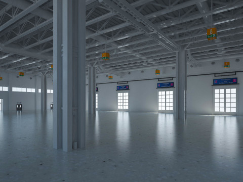 Exhibition Hall 27 interior 3D Модель